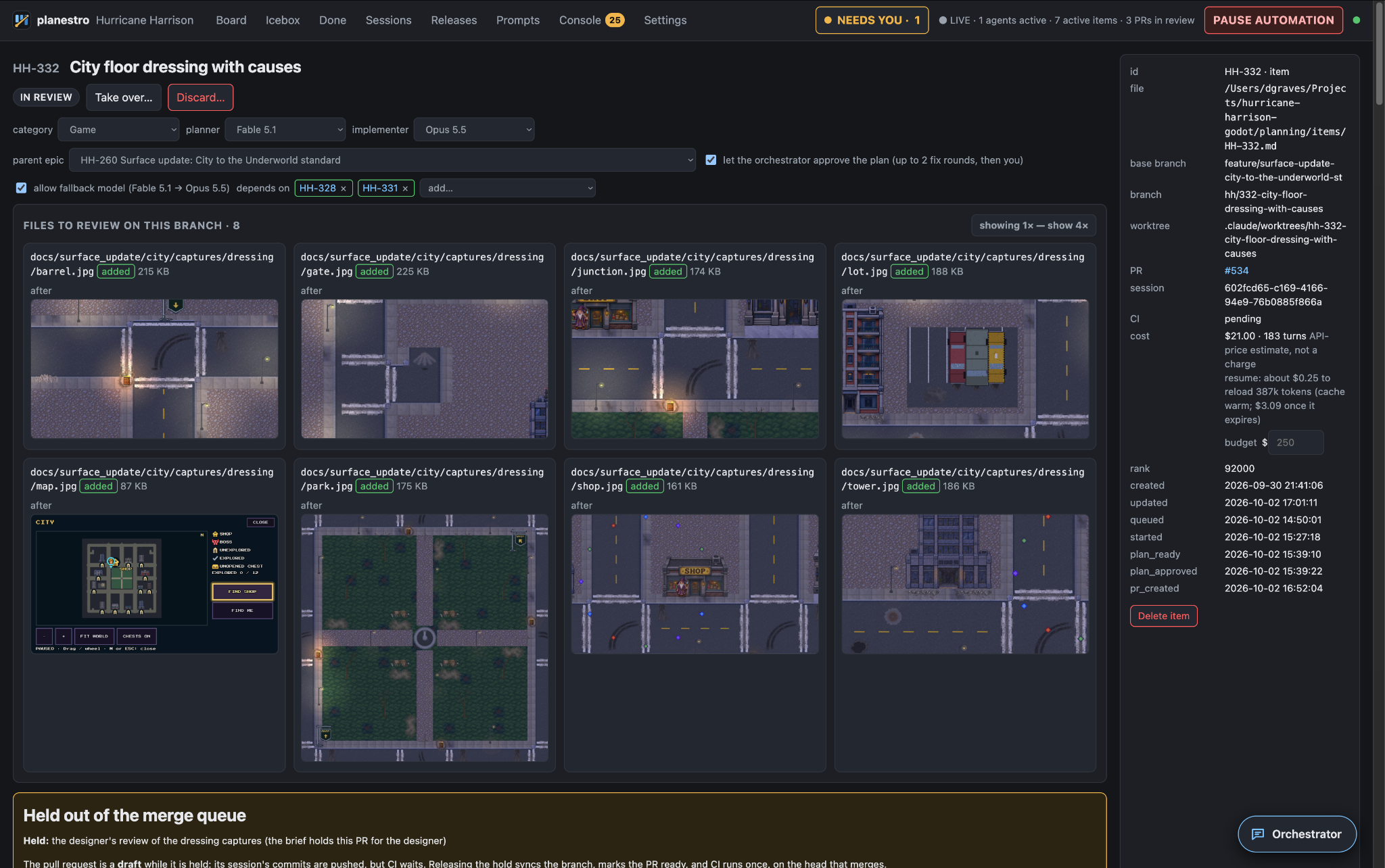 Inspect the art: The result is ready for my review.